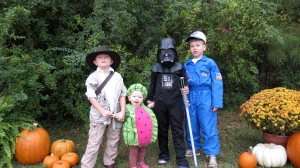 Landon  and siblings Halloween 2013